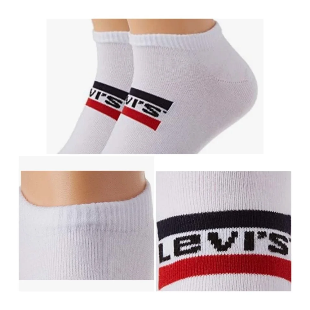 Levi's 3 Pairs Men's Half Cushion Low-Cut Socks Shoe Size 6-12‎ Durable Comfort